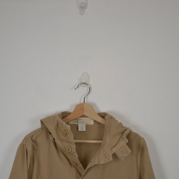 Vintage J Crew Issued Anorak Womens M Pullover Half Button 2 Pocket 90's Hoodie - Picture 3 of 8